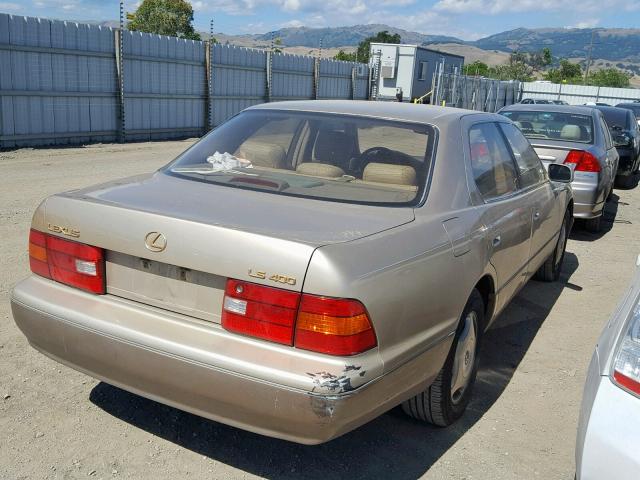 JT8BH28F5X0147705 - 1999 LEXUS LS 400 GOLD photo 4