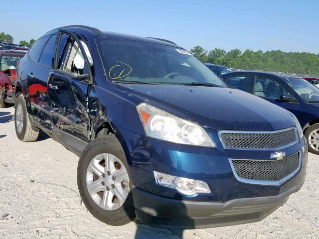 1GNKRFED7BJ158918 - 2011 CHEVROLET TRAVERSE L BLUE photo 1