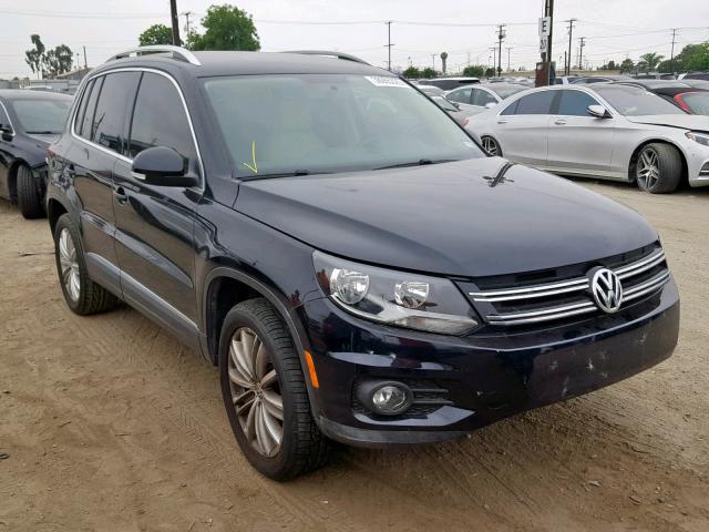 WVGAV3AX7EW541582 - 2014 VOLKSWAGEN TIGUAN S BLACK photo 1