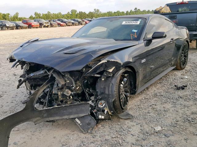 1FA6P8CF5G5310264 - 2016 FORD MUSTANG GT BLACK photo 2