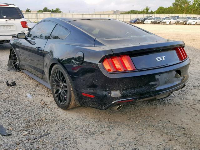 1FA6P8CF5G5310264 - 2016 FORD MUSTANG GT BLACK photo 3