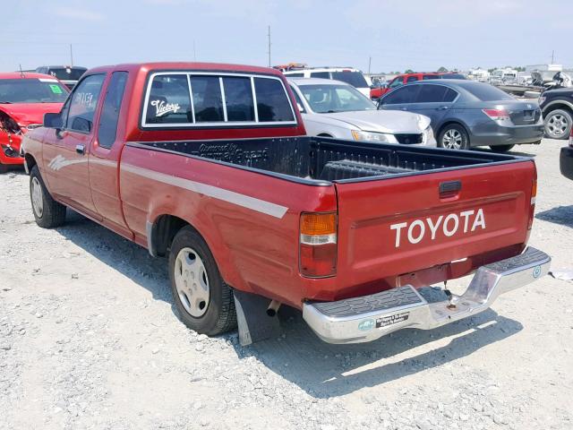 JT4RN93P4P5078672 - 1993 TOYOTA PICKUP 1/2 RED photo 3