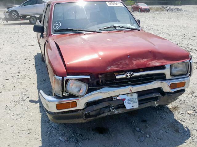 JT4RN93P4P5078672 - 1993 TOYOTA PICKUP 1/2 RED photo 9