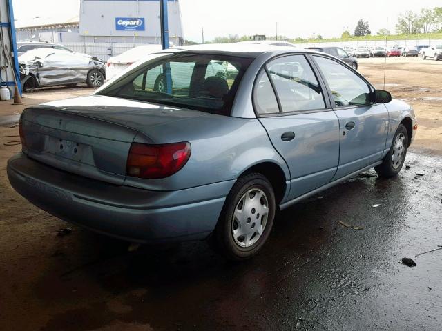 1G8ZH52812Z186575 - 2002 SATURN SL1 BLUE photo 4