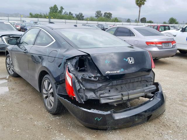 1HGCS12869A021363 - 2009 HONDA ACCORD EXL BLACK photo 3