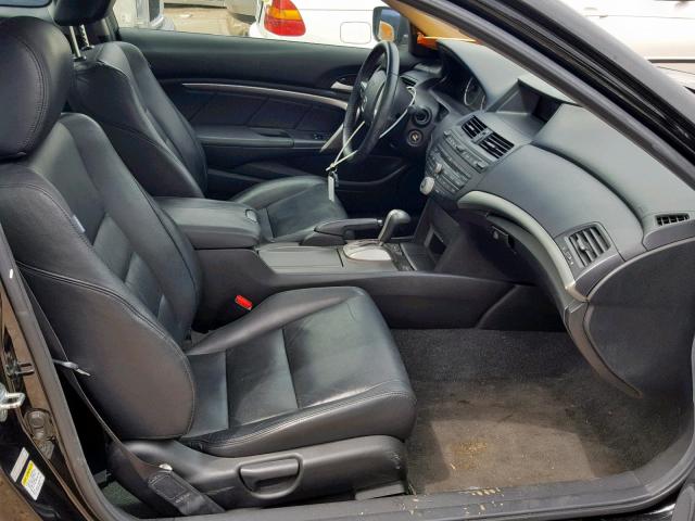 1HGCS12869A021363 - 2009 HONDA ACCORD EXL BLACK photo 5