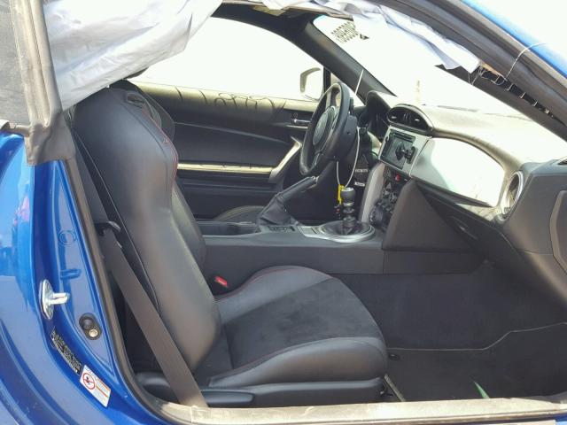 JF1ZCAC19D1601471 - 2013 SUBARU BRZ 2.0 LI BLUE photo 5