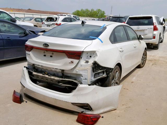 3KPF34AD0KE022407 - 2019 KIA FORTE GT L WHITE photo 4