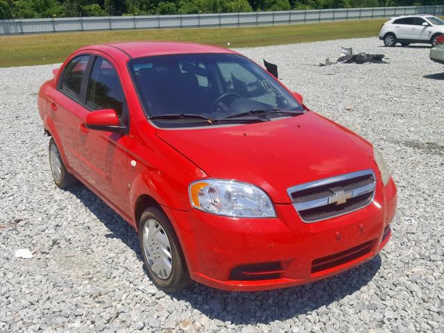 KL1TD56658B001419 - 2008 CHEVROLET AVEO BASE Qırmızı foto 1