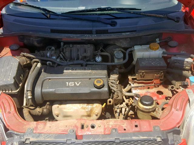 KL1TD56658B001419 - 2008 CHEVROLET AVEO BASE Qırmızı foto 7