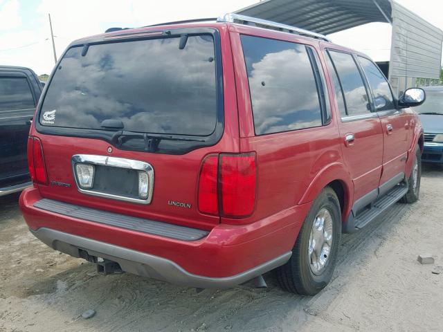 5LMPU28L2XLJ00258 - 1999 LINCOLN NAVIGATOR 红色 照片 4