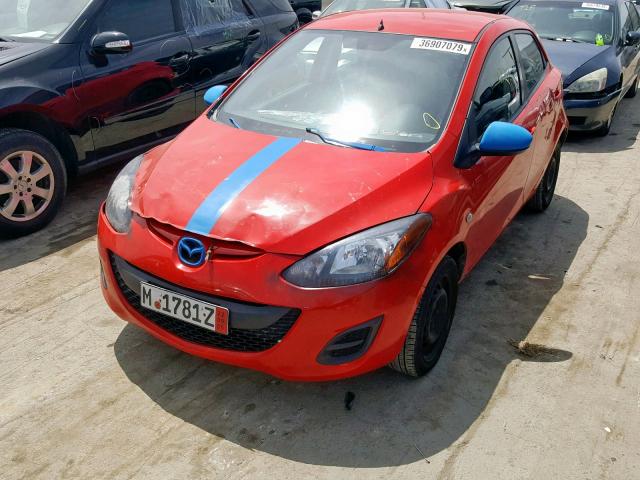 JM1DE1KYXE0180946 - 2014 MAZDA MAZDA2 SPO RED photo 2