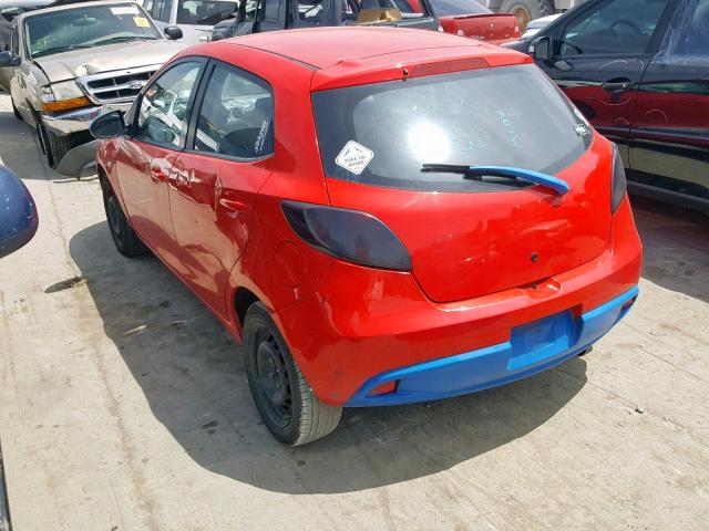 JM1DE1KYXE0180946 - 2014 MAZDA MAZDA2 SPO RED photo 3