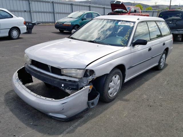 4S3BK4359W7312111 - 1998 SUBARU LEGACY L SILVER photo 2