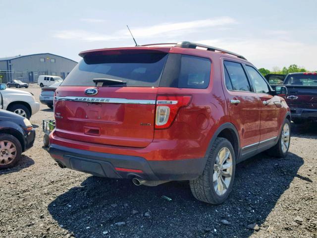 1FMHK8F89BGA09844 - 2011 FORD EXPLORER L MAROON photo 4