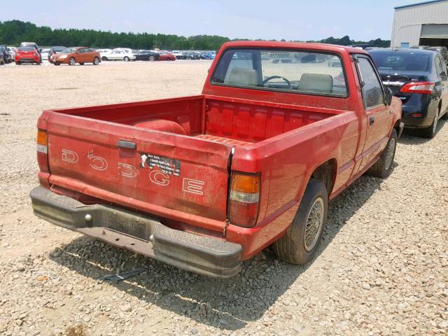 JB7FL24W3NP009995 - 1992 DODGE RAM 50 RED photo 4