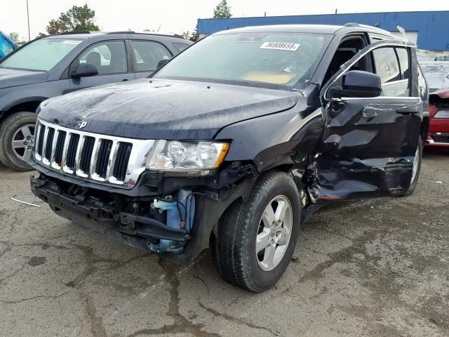 1J4RR4GG1BC509047 - 2011 JEEP GRAND CHER BLACK photo 2