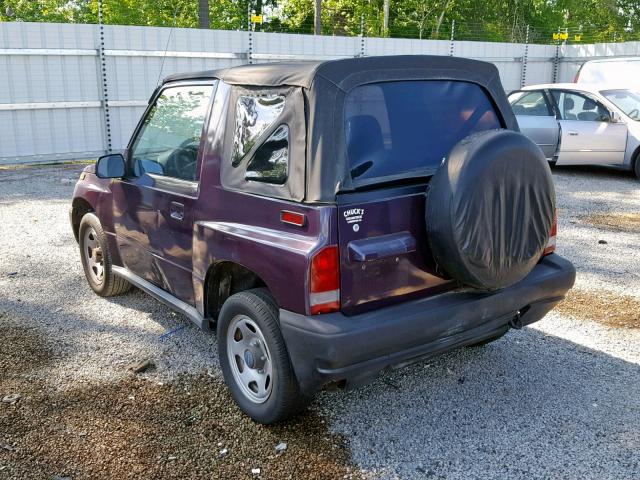 2CNBE1860T6936376 - 1996 GEO TRACKER PURPLE photo 3