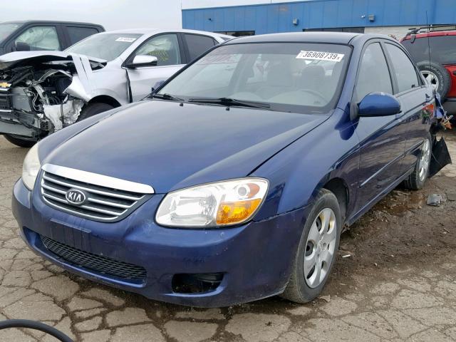 KNAFE121385495300 - 2008 KIA SPECTRA EX BLUE photo 2