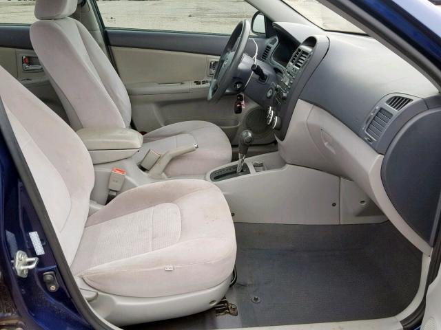 KNAFE121385495300 - 2008 KIA SPECTRA EX BLUE photo 5