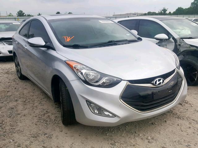 KMHDH6AE8DU015945 - 2013 HYUNDAI ELANTRA CO SILVER photo 1