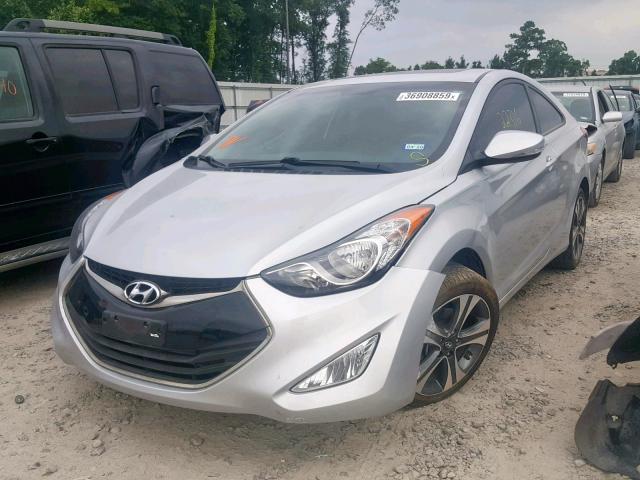 KMHDH6AE8DU015945 - 2013 HYUNDAI ELANTRA CO SILVER photo 2