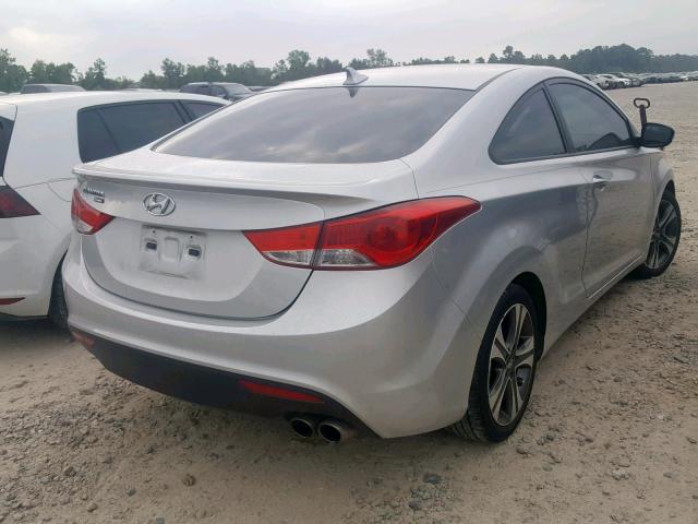 KMHDH6AE8DU015945 - 2013 HYUNDAI ELANTRA CO SILVER photo 4