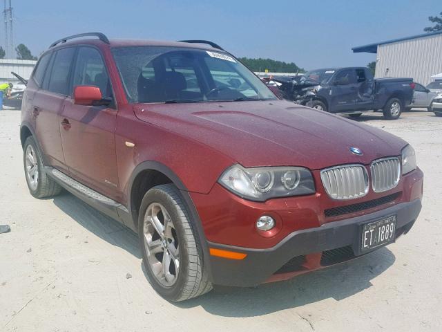 WBXPC93429WJ30495 - 2009 BMW X3 XDRIVE3 RED photo 1