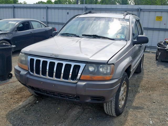 1J4GW48S61C723856 - 2001 JEEP GRAND CHER GRAY photo 2