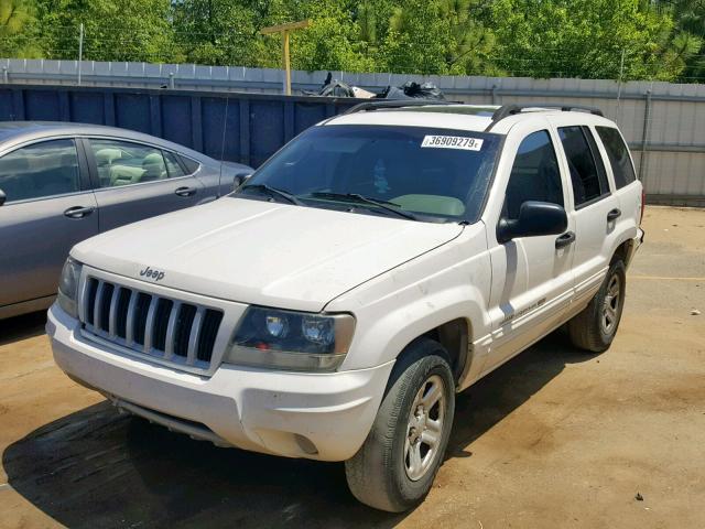 1J4GX48S74C292090 - 2004 JEEP GRAND CHER WHITE photo 2