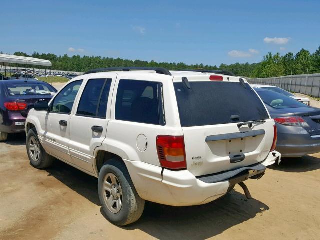 1J4GX48S74C292090 - 2004 JEEP GRAND CHER WHITE photo 3