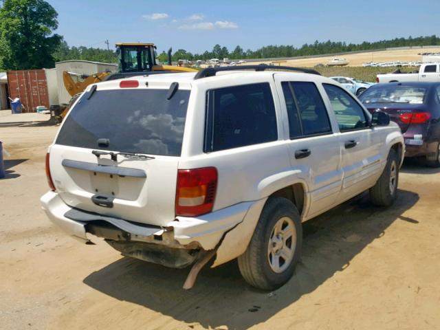 1J4GX48S74C292090 - 2004 JEEP GRAND CHER WHITE photo 4