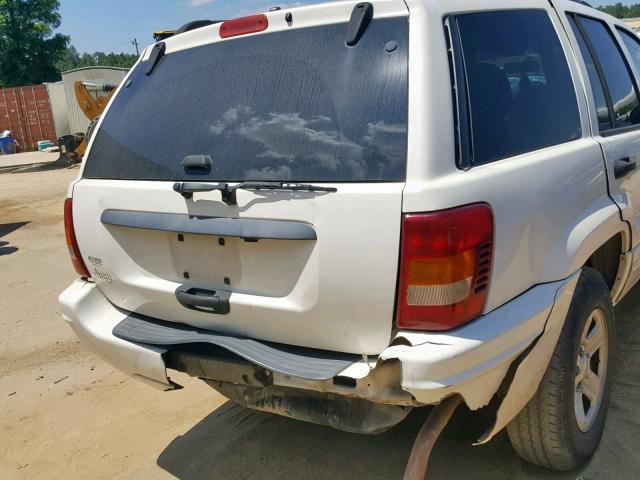 1J4GX48S74C292090 - 2004 JEEP GRAND CHER WHITE photo 9