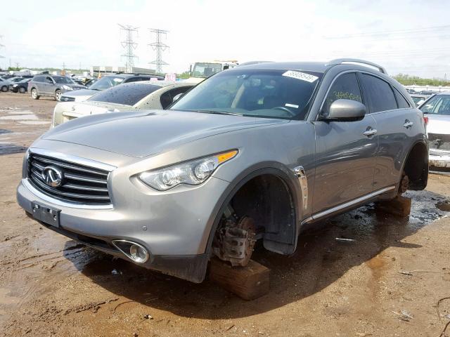 JN8CS1MWXDM172406 - 2013 INFINITI FX37 GRAY photo 2