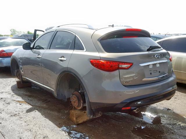 JN8CS1MWXDM172406 - 2013 INFINITI FX37 GRAY photo 3