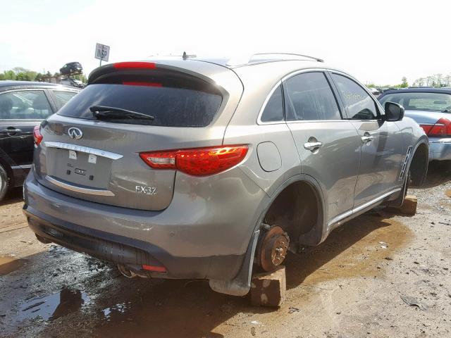 JN8CS1MWXDM172406 - 2013 INFINITI FX37 GRAY photo 4