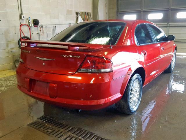 1C3EL56R05N531164 - 2005 CHRYSLER SEBRING TO RED photo 4