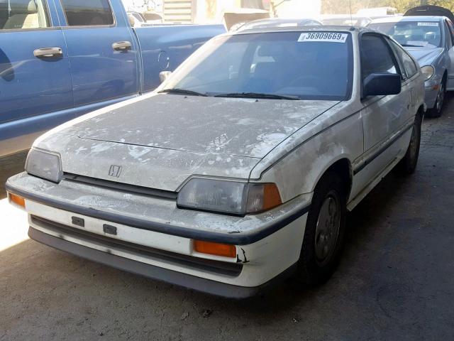 JHMAF5331GS019109 - 1986 HONDA CIVIC 1500 WHITE photo 2