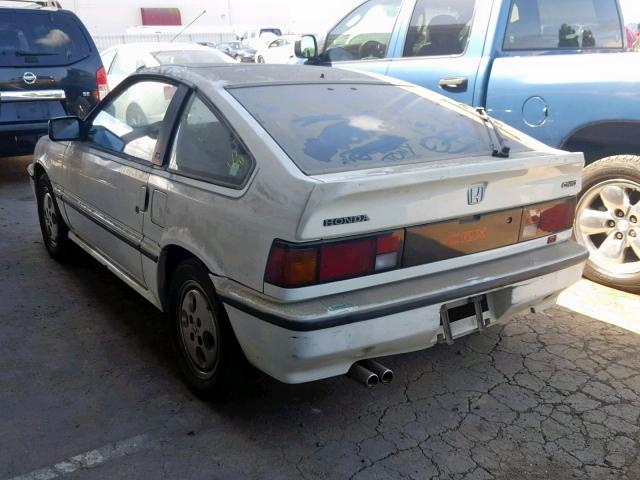 JHMAF5331GS019109 - 1986 HONDA CIVIC 1500 WHITE photo 3