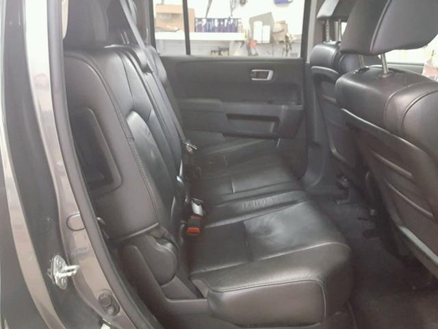 5FNYF4H73BB021858 - 2011 HONDA PILOT EXLN GRAY photo 6