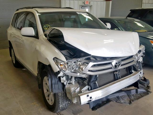 5TDZK3EH2DS131774 - 2013 TOYOTA HIGHLANDER WHITE photo 1