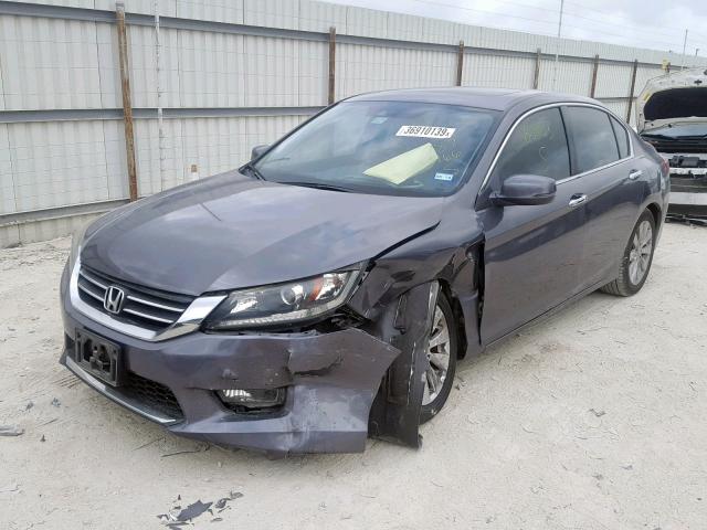 1HGCR2F84EA187466 - 2014 HONDA ACCORD EXL CHARCOAL photo 2