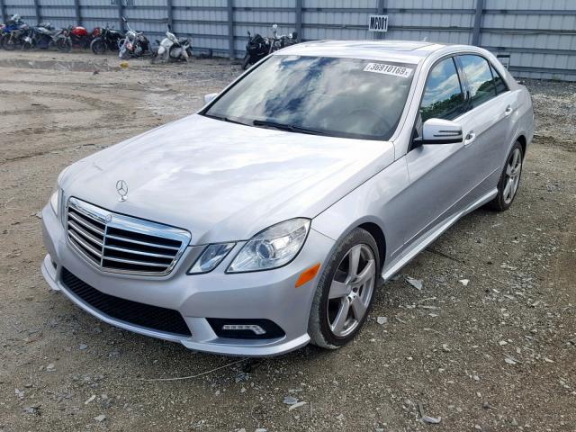 WDDHF5GBXBA384720 - 2011 MERCEDES-BENZ E 350 SILVER photo 2