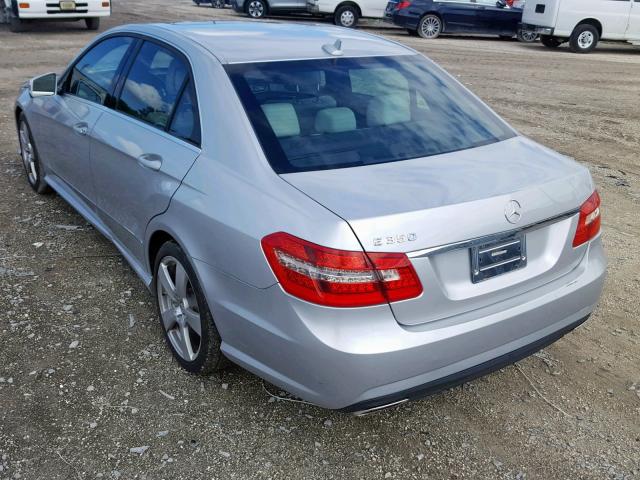 WDDHF5GBXBA384720 - 2011 MERCEDES-BENZ E 350 SILVER photo 3