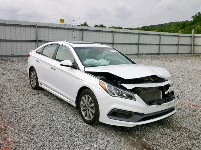 5NPE34AF6GH307581 - 2016 HYUNDAI SONATA SPO WHITE photo 1