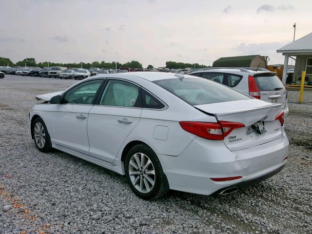 5NPE34AF6GH307581 - 2016 HYUNDAI SONATA SPO WHITE photo 3