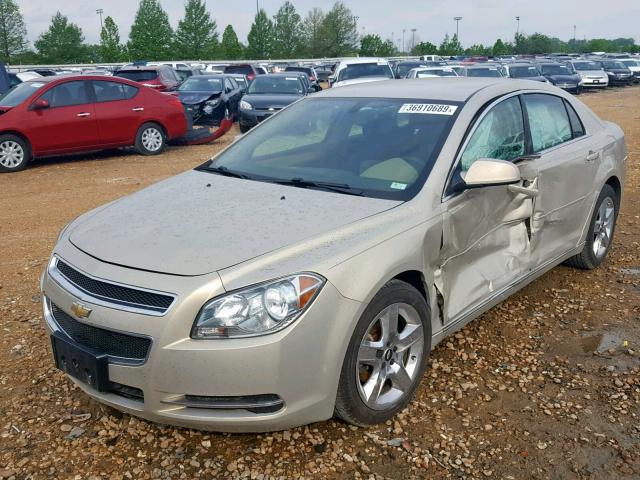 1G1ZH57B79F122961 - 2009 CHEVROLET MALIBU 1LT TAN photo 2