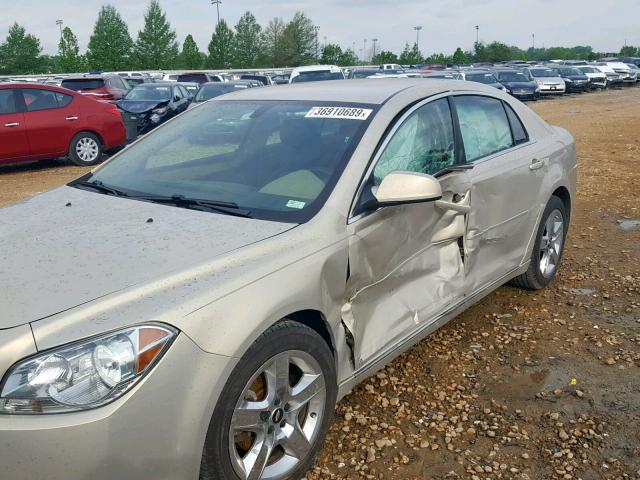 1G1ZH57B79F122961 - 2009 CHEVROLET MALIBU 1LT TAN photo 9