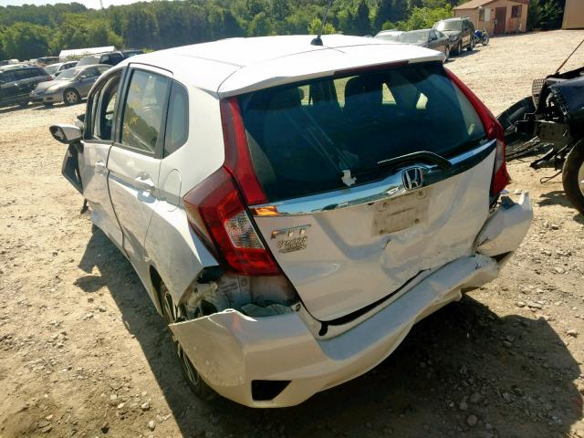 JHMGK5H78GX036087 - 2016 HONDA FIT EX WHITE photo 3