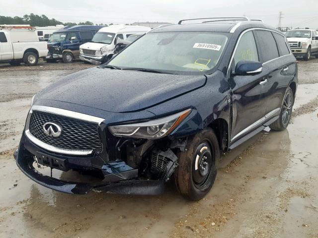 5N1DL0MN1KC522020 - 2019 INFINITI QX60 LUXE BLUE photo 2